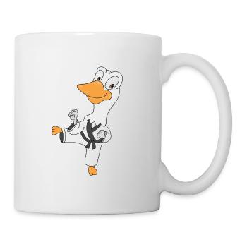 GANS - SELBSTVERTEIDIGUNG - KARATE - JUDO - SPORT - Tasse - Weiß - Rechts
