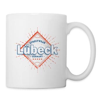 Lübeck Allemagne Ville Skyline Accueil Amour - Mug blanc - blanc - Droite