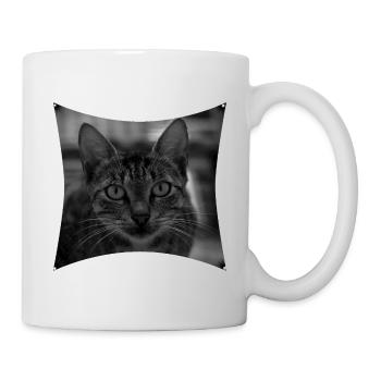 Chat sauvage - Mug blanc - blanc - Droite