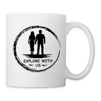 Explore with us - Paar - Tasse - Weiß - Rechts