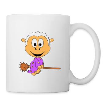 HALLOWEEN - HEXE - SCHAF - TIER - KIND - BABY - Tasse - Weiß - Rechts
