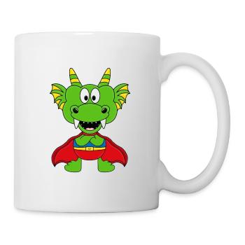 SUPERHELD - DRACHE - KIND - BABY - HELD - Tasse - Weiß - Rechts