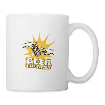 Bière - Thérapie par la bière - Mug blanc - blanc - Droite