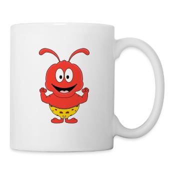AMEISE - FITNESS - MUSKELN - TIERISCH - FIT - Tasse - Weiß - Rechts