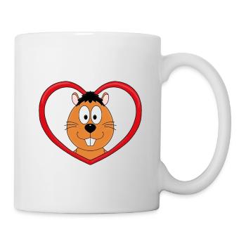 BIBER - OTTER - MARDER - LIEBE - LOVE - TIER - Tasse - Weiß - Rechts