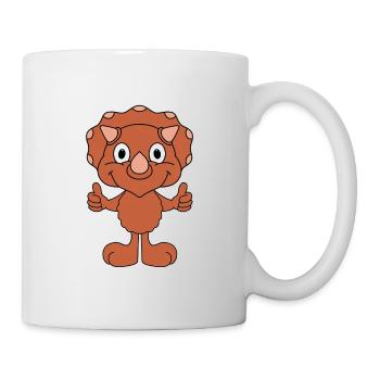 DINO - DINOSAURIER - KIND - BABY - Tasse - Weiß - Rechts