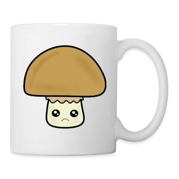 Kawaii Mushroom Mushroom Kawaii Vegetable Kawaii Fruit - Mug - white - Right
