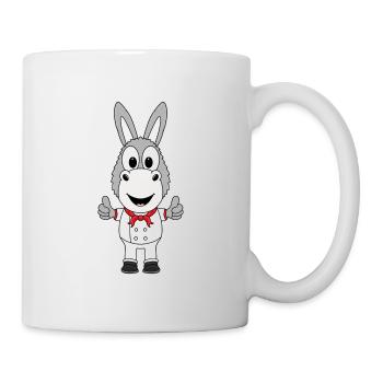 KOCH - BÄCKER - ESEL - TIER - BERUF - JOB - Tasse - Weiß - Rechts