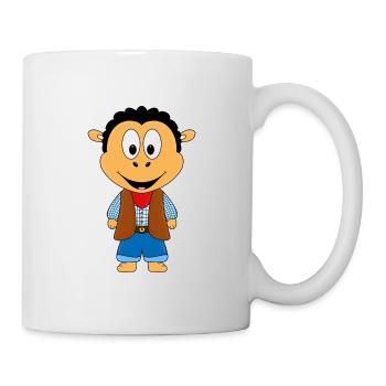 SCHAF - COWBOY - FARMER - BAUER - TIER - Tasse - Weiß - Rechts