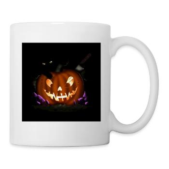 Carved Halloween Pumpkin - Mug - white - Right