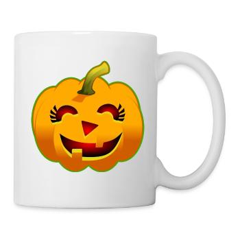 Halloween Pumpkin - Smiling - Mug - white - Right