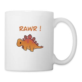 Dinosaure mignon RAWR ! - Mug blanc - blanc - Droite