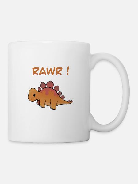 Dinosaure mignon RAWR ! - Mug blanc - blanc
