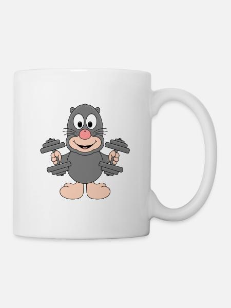 MAULWURF - FITNESS - BODYBUILDING - FITNESS - Tasse - Weiß