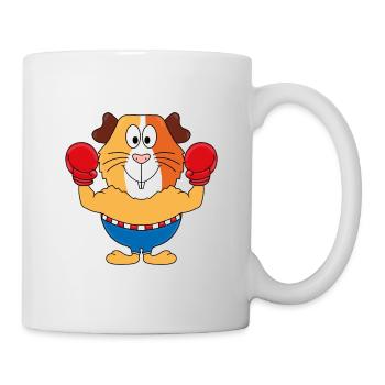 MEERSCHWEINCHEN - BOXER - BOXEN - SPORT - Tasse - Weiß - Rechts