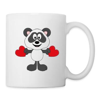 PANDA - BÄR - TEDDY - LIEBE - LOVE - TIER - Tasse - Weiß - Rechts