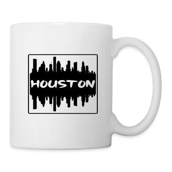 Houston Texas États-Unis Skyline Silhouette Travel Souven - Mug blanc - blanc - Droite