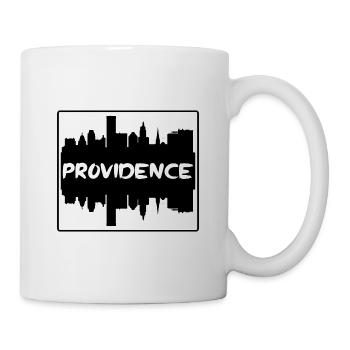Providence Rhode Island Usa Skyline Silhouette Tra - Mug blanc - blanc - Droite