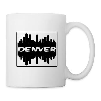 Denver Colorado Usa Skyline Silhouette Voyage Souv - Mug blanc - blanc - Droite