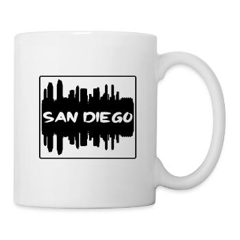 San Diego California Usa Skyline Silhouette Travel - Mug - white - Right