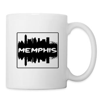 Memphis Tennessee Usa Skyline Silhouette Voyage So - Mug blanc - blanc - Droite