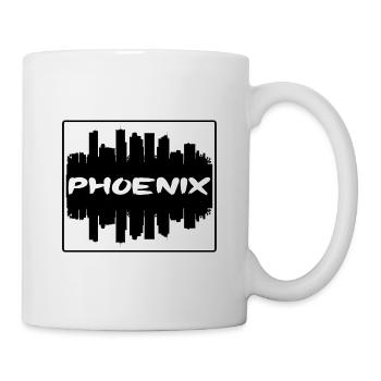 Phoenix Arizona États-Unis Skyline Silhouette Souv de voyage - Mug blanc - blanc - Droite