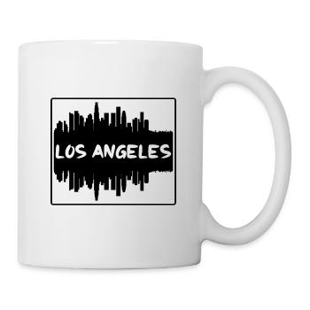 Los Angeles Californie Usa Skyline Silhouette - Mug blanc - blanc - Droite