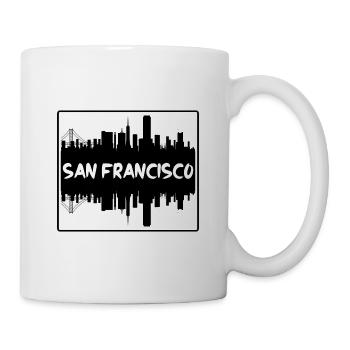 San Francisco Californie États-Unis Skyline Silhouette Tr - Mug blanc - blanc - Droite