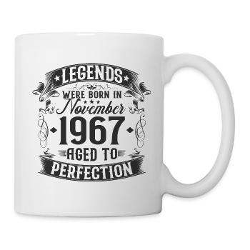 Novembre Né en 1967 Légendes Anniversaire - Mug blanc - blanc - Droite
