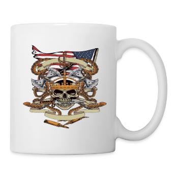 Piratenkopf - Tasse - Weiß - Rechts