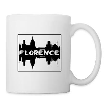 Florenz Italien Skyline Silhouette Reisesouvenir - Tasse - Weiß - Rechts