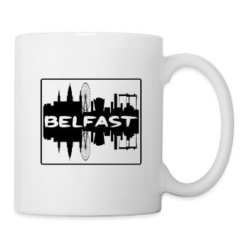 Belfast Nordirland Skyline Silhouette Travel - Tasse - Weiß - Rechts