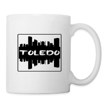 Toledo Ohio Usa Skyline Silhouette Reisesouvenir - Tasse - Weiß - Rechts