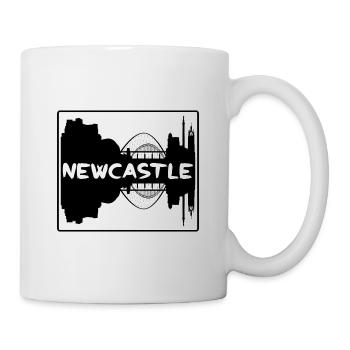 Newcastle England Skyline Silhouette Travel Souven - Mug - white - Right