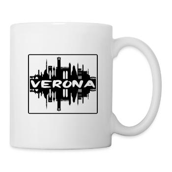 Vérone Italie Skyline Silhouette Souvenir de Voyage - Mug blanc - blanc - Droite