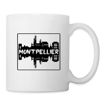 Montpellier France Skyline Silhouette Voyage Souve - Mug blanc - blanc - Droite