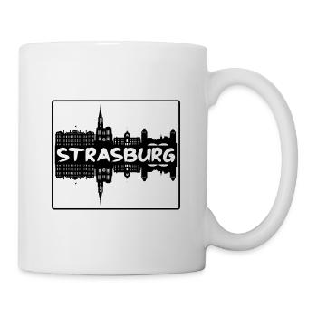 Strasbourg France Skyline Silhouette Voyage Souveni - Mug blanc - blanc - Droite