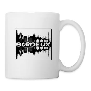 Bordeux France Skyline Silhouette Souvenir de Voyage - Mug blanc - blanc - Droite