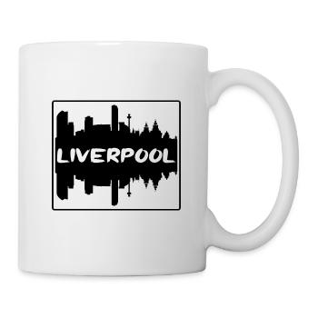 Liverpool Angleterre Skyline Silhouette Voyage Souven - Mug blanc - blanc - Droite