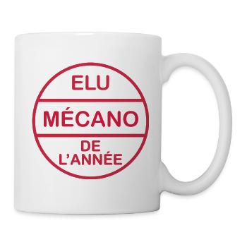 mécanique , mécanicien , mécano , garage - Mug blanc - blanc - Droite