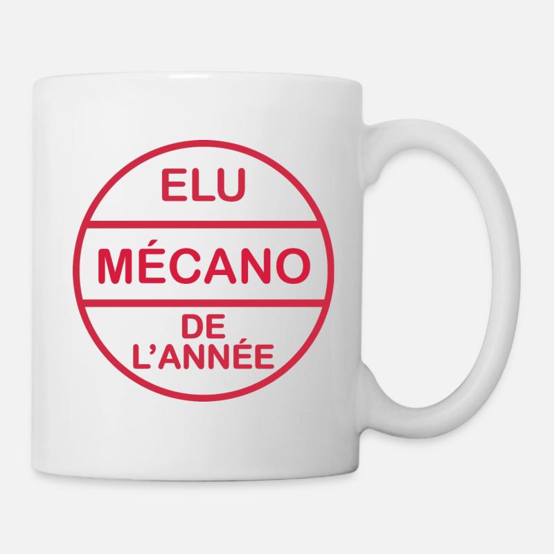 mécanique , mécanicien , mécano , garage - Mug blanc - blanc