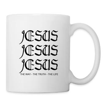 Jesus is king - Christian - Mug - white - Right