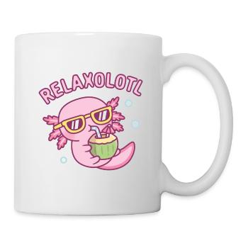 Süß Chillen Axolotl Relaxolotl Relax Viel - Tasse - Weiß - Rechts