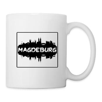 Magdebourg Allemagne Skyline Silhouette Voyage Souven - Mug blanc - blanc - Droite