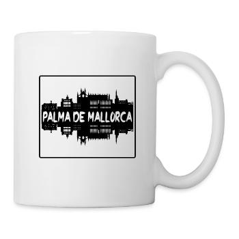 Palma de Mallorca Spanien Skyline Silhouette Travel - Tasse - Weiß - Rechts