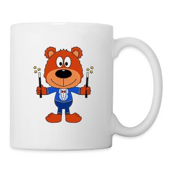 ZAUBERER - TEDDY - BÄR - TEDDYBÄR - ZAUBERN - Tasse - Weiß - Rechts