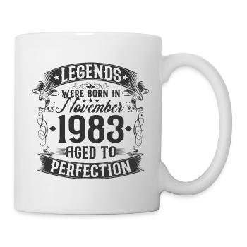 Novembre né en 1983 Legends Birthday - Mug blanc - blanc - Droite