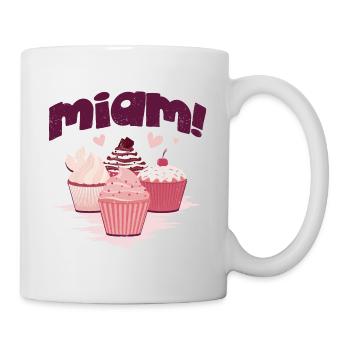 Miam des cupcakes ! - Mug blanc - blanc - Droite
