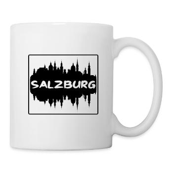 Salzburg Austria Skyline Silhouette Travel Souveni - Mug - white - Right