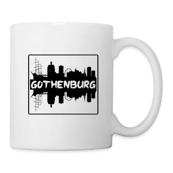 Göteborg Suède Skyline Silhouette Travel Souven - Mug blanc - blanc - Droite